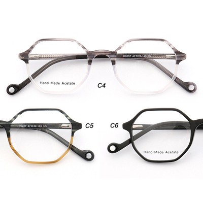 Fashion Vintage Polygon Eyeglass Frames Full Rim Spectacles Glasses with Box n