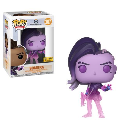 FUNKO POP! OVERWATCH TRANSLUCENT SOMBRA #307 HOT TOPIC EXCLUSIVE W/PROTECTOR | eBay