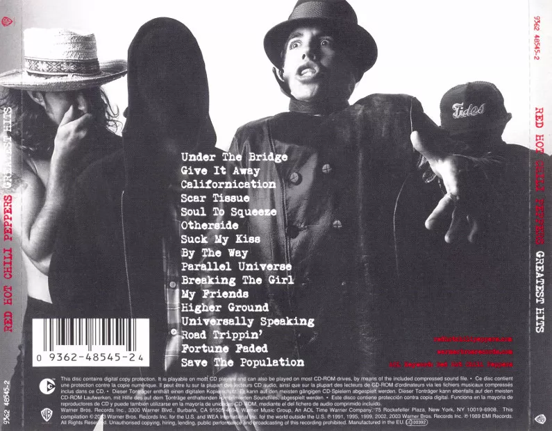 CD Album Red Hot Chili Peppers Greatest Hits eBay