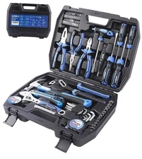 Tools Set, General Household Tool Kit with Storage Toolbox, Basic Tool 62-Piece