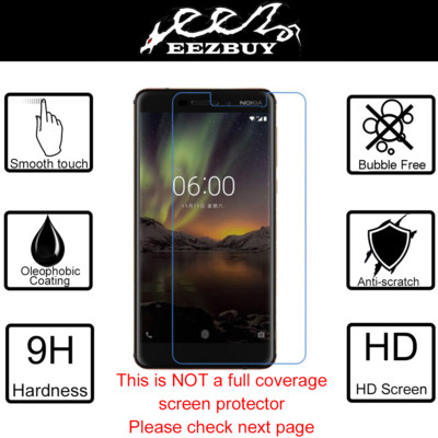 Premium Real Tempered Glass Screen Protector Cover Film Guard For Nokia 6 (2018)