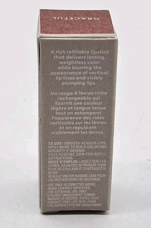 Rose Inc Satin Lip Color Rich Refillable Lipstick GRACEFUL - Image 4 of 4