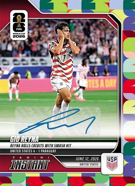 2022 Panini 1/1 Auto 1st World Cup Goal 10 Gio Reyna United States Usmnt PRESALE