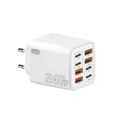 240W GaN USB C Ladegerät 8in1 Schnellladegerät EU Type C Netzteil