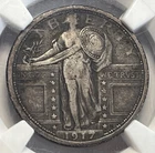 1917-P Type 1 Standing Liberty Quarter - NCG VF-20; Bold Better Date 25C