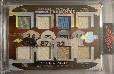 2025 Leaf Spectacular Franchise THE G-MEN 2/25 Giants 8 Game Used Patch Bonds +
