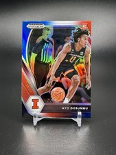 2021 Panini Prizm Draft Picks #20 Ayo Dosunmu Red White Blue