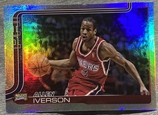 2025-26 TOPPS 🔥 ALLEN IVERSON 💎 76ERS SP RAINBOW FOIL #253