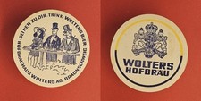 Wolters Hofbräu Braunschweig Männer im Frack Brauerei Bierdeckel Bier