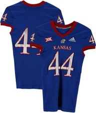 Kansas Jayhawks Team-Issued #44 Jersey from 2018-21 NCAA Football Seasons - L