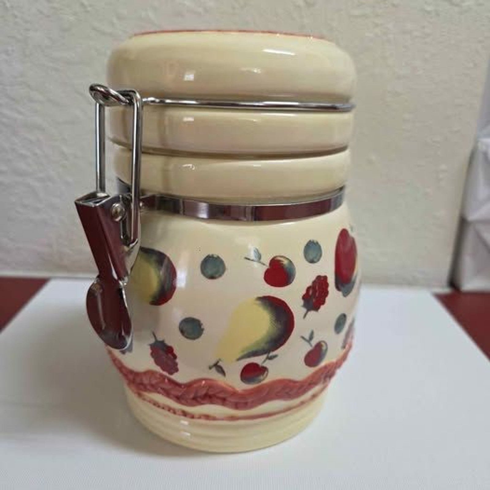 Vintage cottage core canister