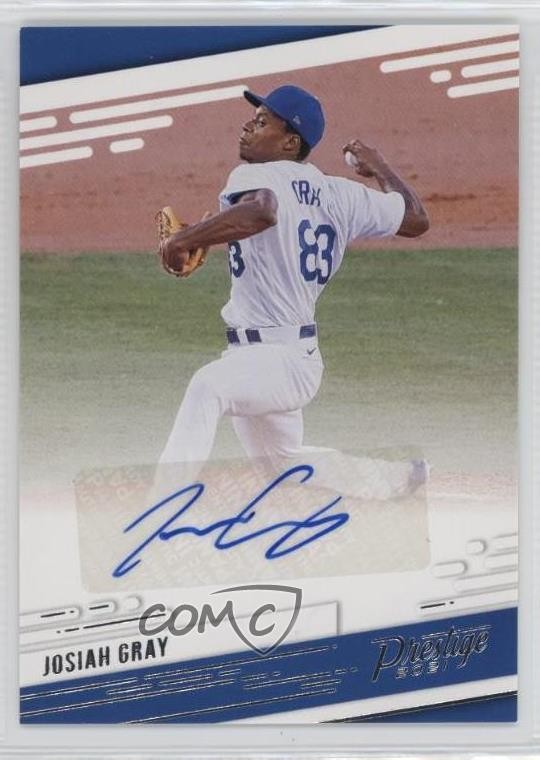 2021 Panini Chronicles Prestige Josiah Gray #PR-JO Auto 0fp5