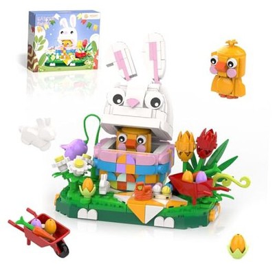 Nubee Easter Bunny Chick Building Sets, Easter Gifts for Kids Teens Adults 