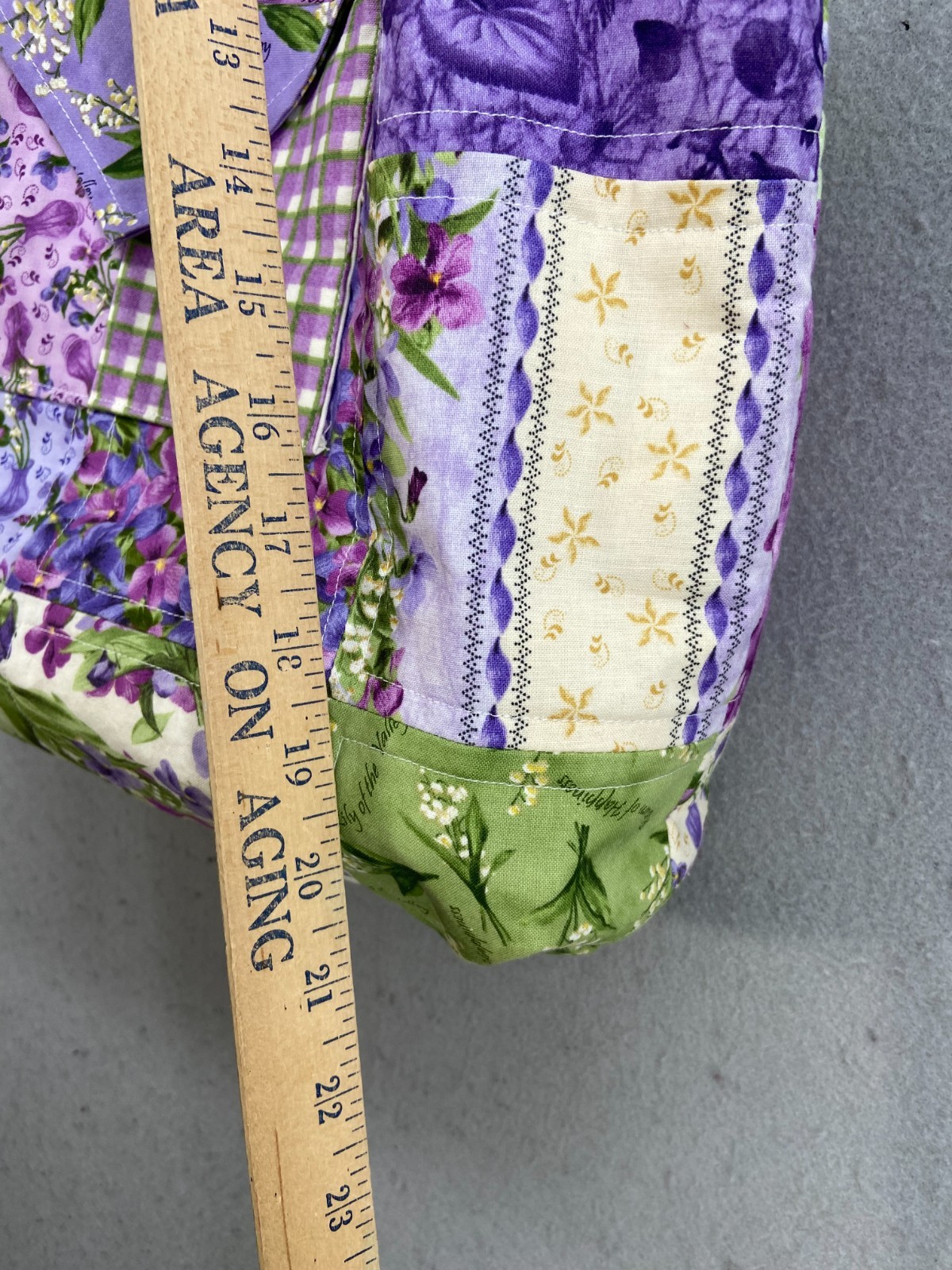 Tote Bag with Pockets Patchwork Quilted Handmade … - image 15