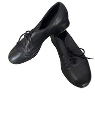 Dance Tap Shoes Capezio Lace Up Split Sole Adult Size 9.5 GREAT FOR PRACTICE