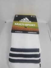Adidas Unisex Rivalry Field Multi-Sport OTC Socks 2 Pairs 