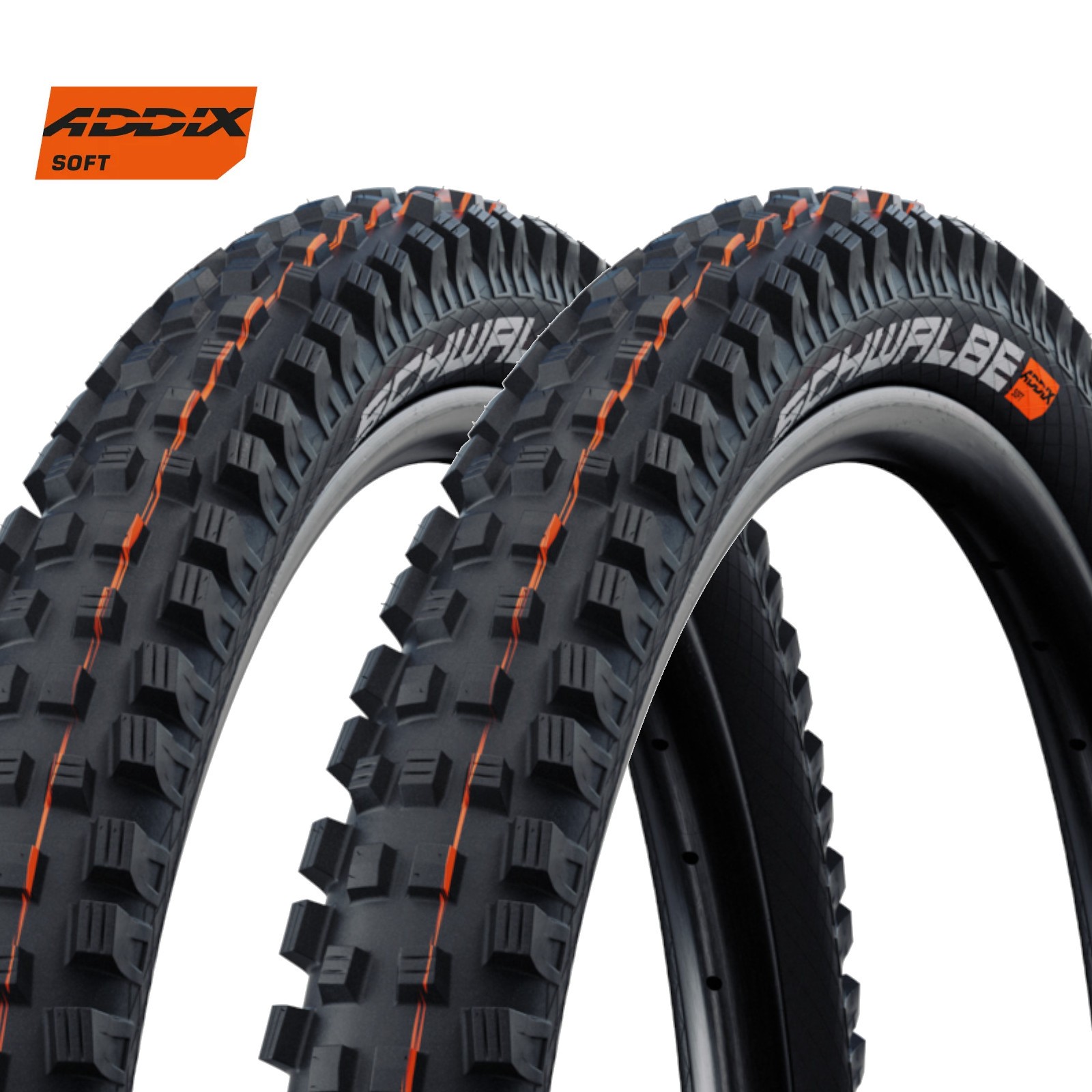 Schwalbe Magic Mary Soft Super Gravity 26 x 2.35 26 Inch Bike Tyre Pair of Tyres
