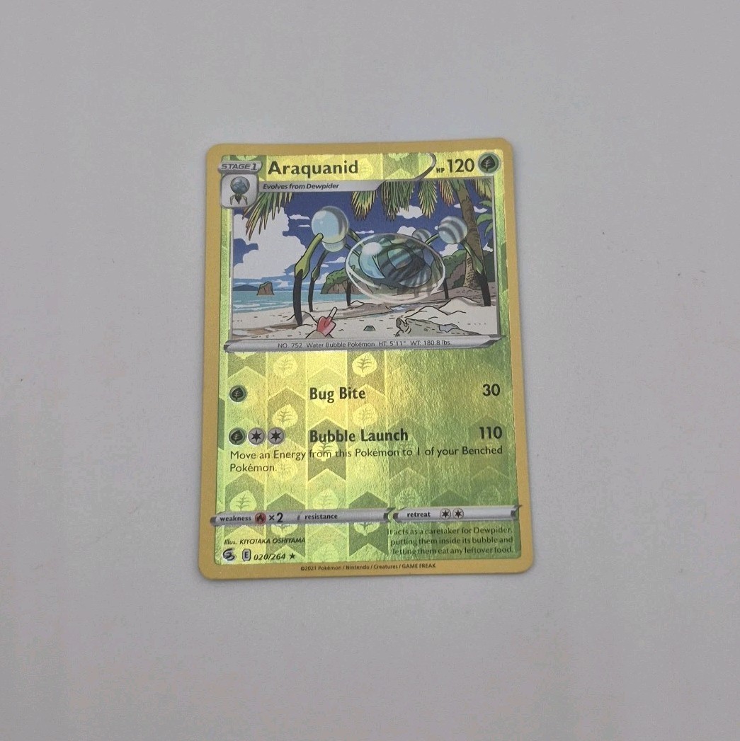 Araquanid 020/264 Swsh08: Fusion Strike Reverse Holo NM Pokémon TCG