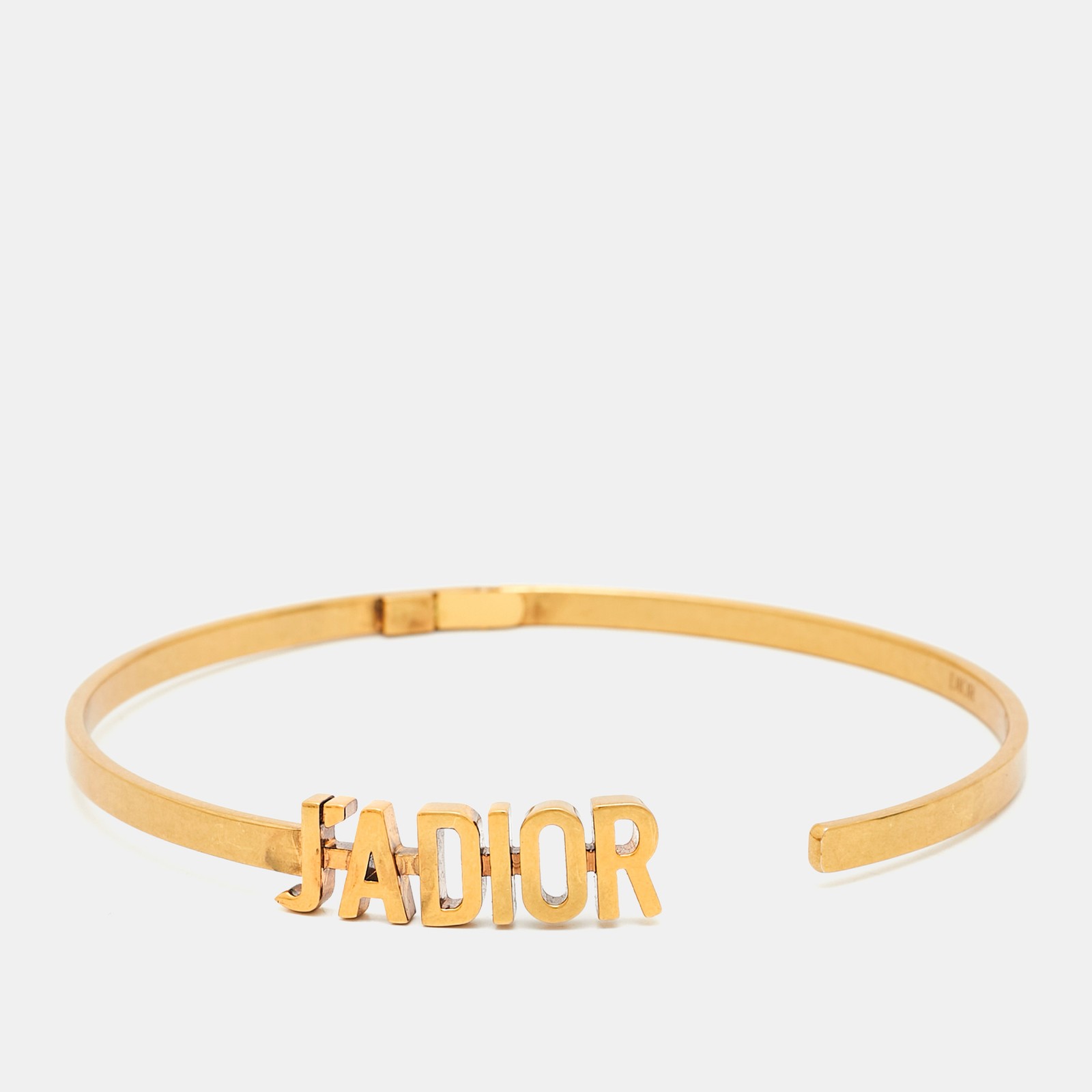 Dior J'adior Gold Tone Collar Necklace Elegant Statement Piece