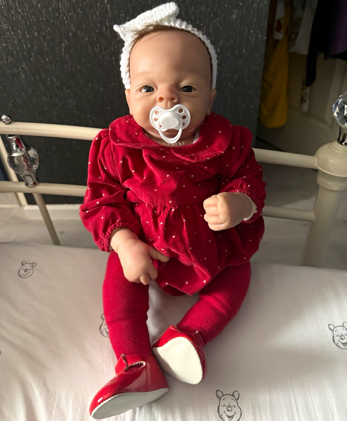Ashton Drake Baby Emily Reborn Doll 22” With Outfits & Magnetic Dummy