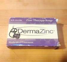 DermaZinc Medicated Zinc Therapy Soap Bar 4.25 oz White with Pyrithione Zinc New