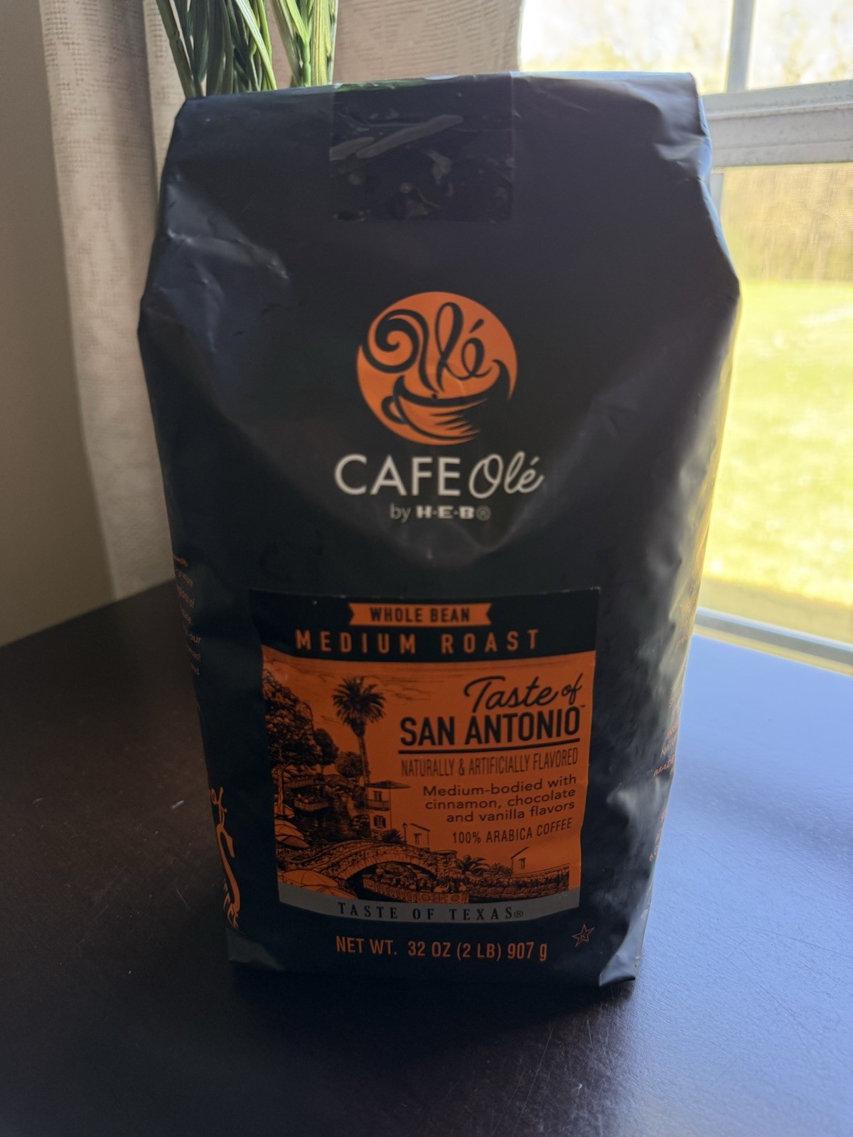 HEB Cafe Ole Medium Roast Whole Bean Coffee, 32 oz Taste of San Antonio