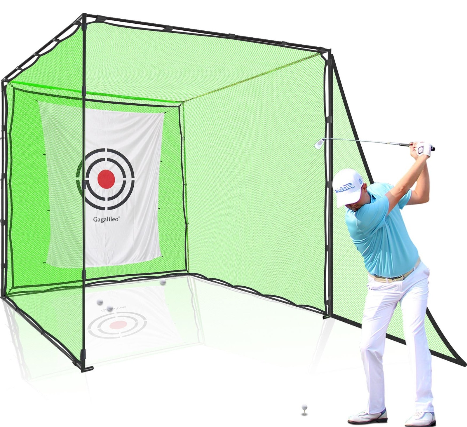 Cage Net: 7x7x7ft Heavy Duty Practice Alloy Steel Frame And 