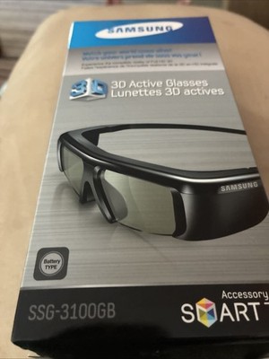 SAMSUNG 3D Active Glasses for Samsung Smart TV SSG-3100GB Black. Preowned