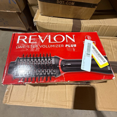 Revlon One-Step Volumizer Plus Volumizer Hair Dryer Brush, Black/Red