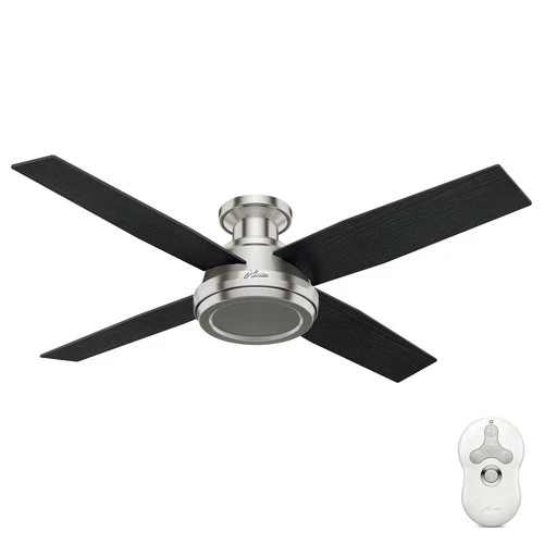 Hunter 52" Dempsey Low Profile Ceiling Fan Modern Contemporary w/ Remote Control - Picture 1 of 4
