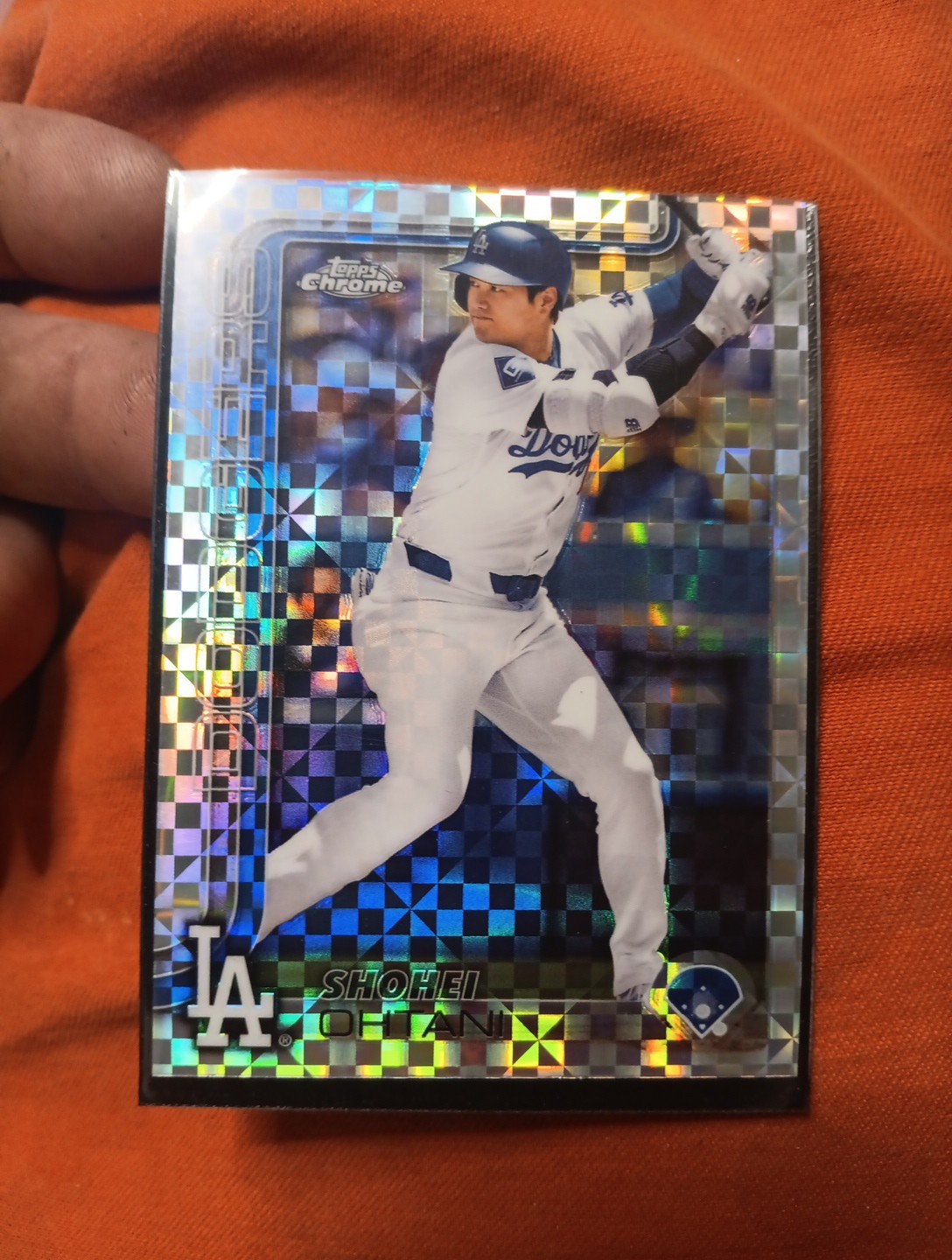2025 TOPPS CHROME BASEBALL SHOHEI OHTANI X-FRACTOR INSERT CARD # 1 MVP BUYBACK