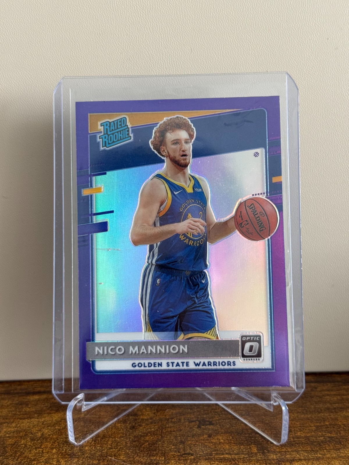 Nico Mannion 2020-21 Panini Donruss Optic Purple Prizm Rated Rookie Card #190