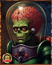 MARS ATTACKS! - Tribute Art - 11 x 14 Metal Sign