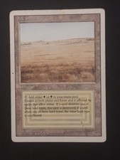 Magic the Gathering Revised Dual Land Savannah Played MTG