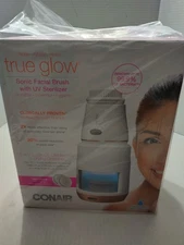 CONAIR True Glow Sonic Facial Brush with UV Sterilizer Brand New In Box