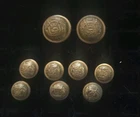 Post Civil War Delaware Staff Officer Uniform Button Lot Horstmann 1870s 1880s