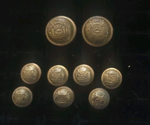 Post Civil War Delaware Staff Officer Uniform Button Lot Horstmann 1870s 1880s