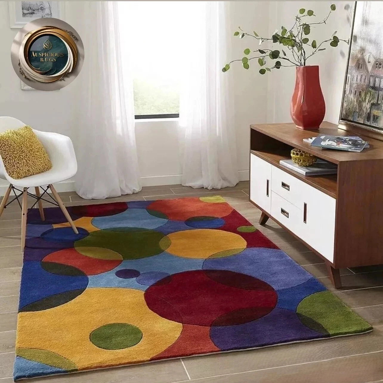 New Geometric Circles Carpet Rugs For Living Room Dining Room Carpet