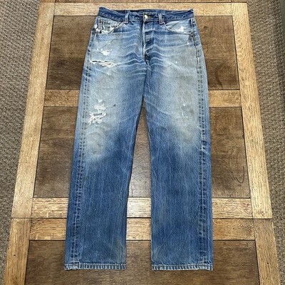 Vintage Levi s 501 Jeans Men s Fits 32x30 Distressed Grunge Fades Rips Y2K 00s