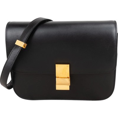 Celine Boxcalf Leather Seesaw Lock Triomphe Classic Box Crossbody Bag Tasche