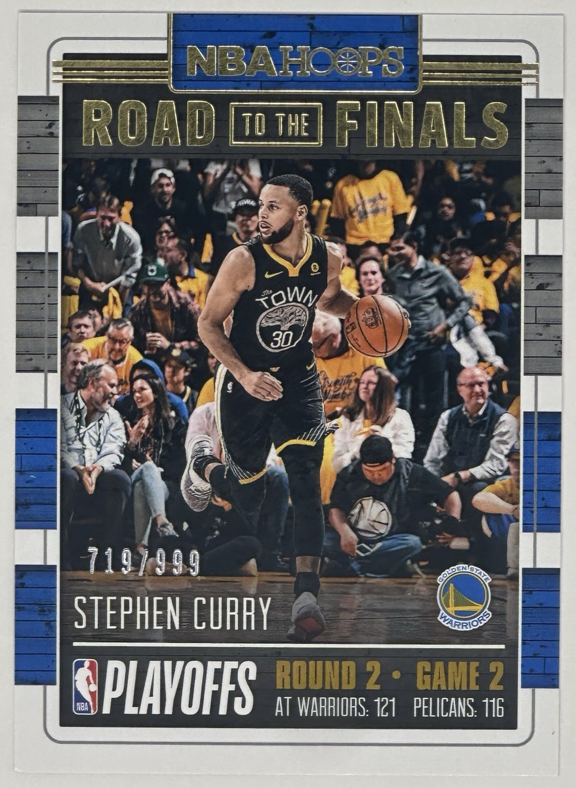 Stephen Curry 2018-19 Panini Hoops Road To The Finals #50 Second Round 719/999 