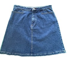 vtg Tommy Hilfiger Women  s Mini Skirt Sz 6 Stretch Blue Denim