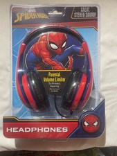Marvel Spiderman Headphones Parental Volume Control New In Box eKids Stereo NEW