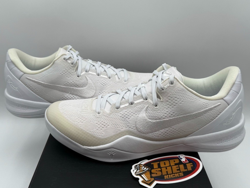 DS New Nike Kobe 8 Protro Low Halo Authentic White OG Size 11 NBA