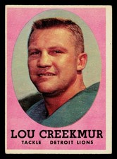 1958 Topps Football Card #81 Lou Creekmur