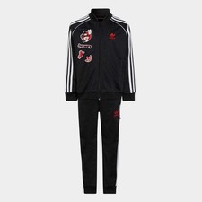 Adidas Originals Kids Disney Mickey Friends Black SST Tracksuit Set