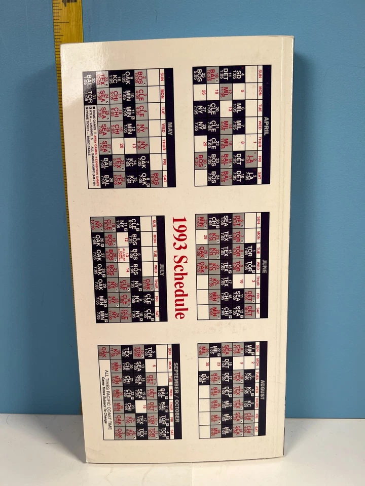 🔥 Guía de medios de béisbol 1993 California Angels🔥 Foto 2 de 2