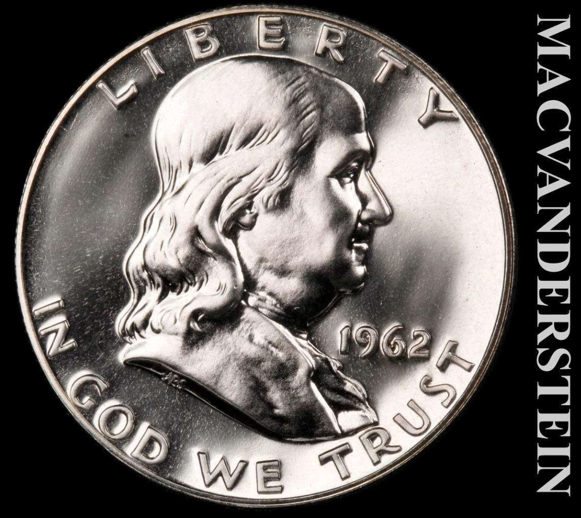 (プルーフ PR67)アメリカ合衆国　フランクリン　ハーフダラー銀貨　1962 1962 Franklin Half Dollars (1948-1963) for sale | eBay