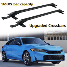 2pcs Roof Rack Crossbars Fits For Honda Civic 2022-2026 Crossbars Black