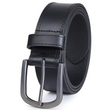 Men's Full Grain Leather Belt for Everyday Casual Jeans, 1.5" Handmade